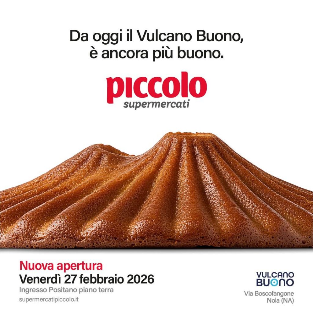 Vulcano Buono, nuova apertura: arriva il supermercato Piccolo con annesso bistrot