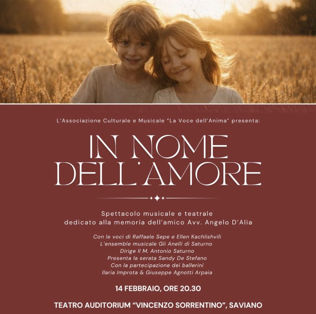 In nome dellamore, allauditorium di Saviano il concerto in ricordo di Angelo In nome dellamore, allauditorium di Saviano il concerto in ricordo di Angelo