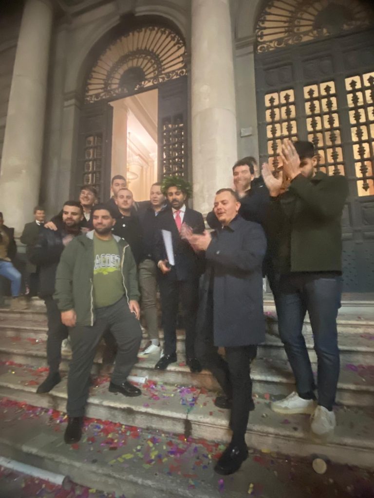 Avella, Tiziano Biancardi festeggia la laurea in Giurisprudenza alla Federico II