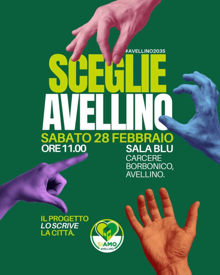 AVELLINO – Nasce “Siamo Avellino”: sabato la presentazione dell’associazione guidata da Laura Nargi AVELLINO – Nasce “Siamo Avellino”: sabato la presentazione dell’associazione guidata da Laura Nargi