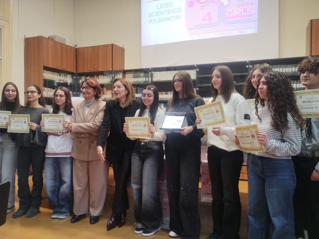 Forino (Av): Progetto BEST GIRLS 4 STEM. DUE ragazze Forinesi tra le migliori del Liceo Scientifico di Avellino De Angelis Antonia e Testa Maria