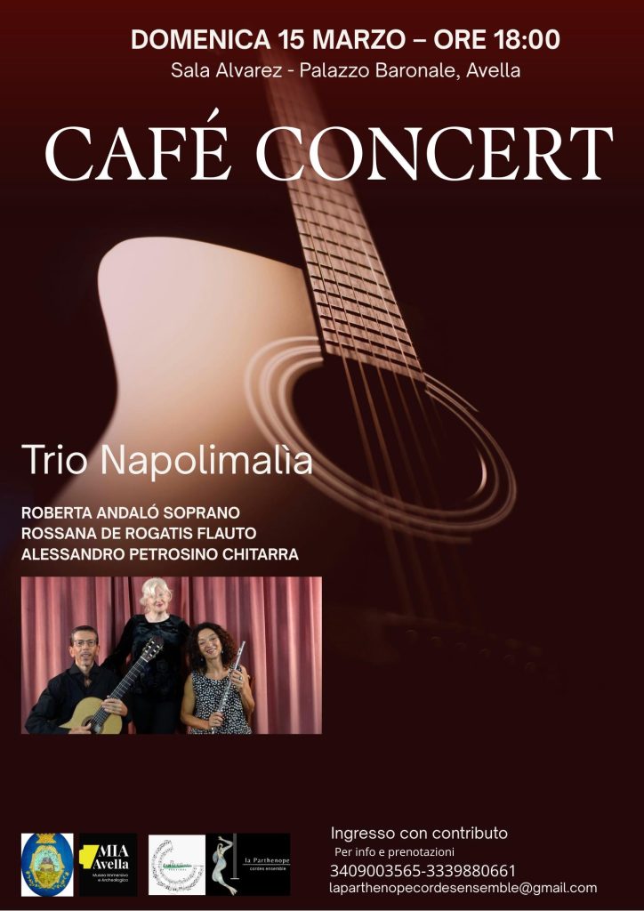 Avella, “Café Concert” a Palazzo Baronale: musica e atmosfera d’altri tempi con il Trio Napolimalìa