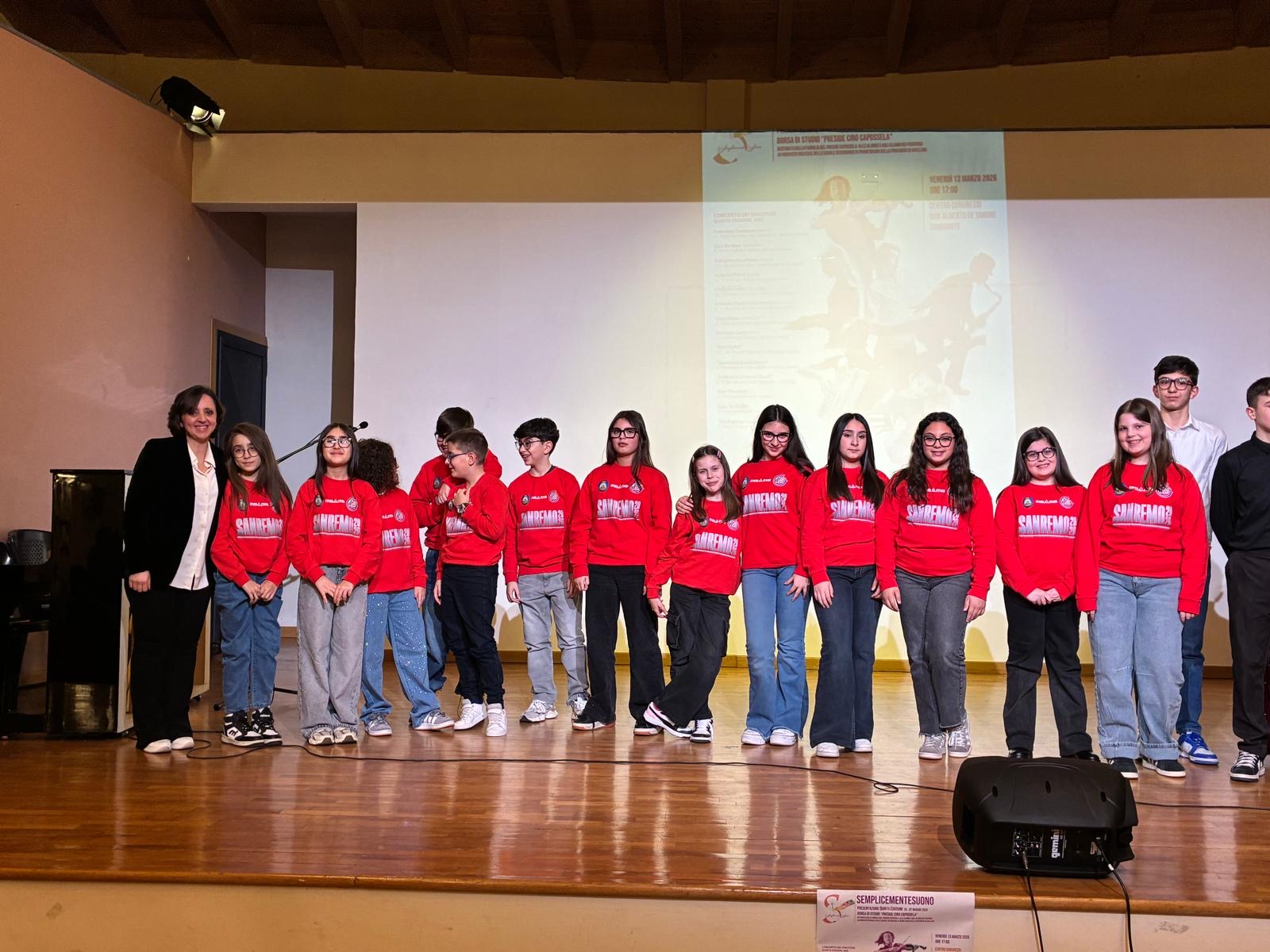 AVELLA. Il Vocal Group Casa Sanremo al Concerto dei Vincitori del Premio “Semplicemente Suono – Preside Capossela”