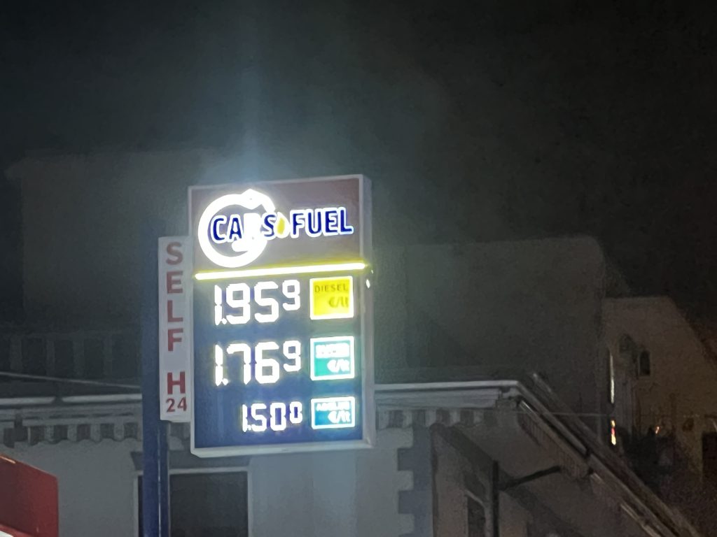 Carburanti, prezzi in aumento nel Baianese: diesel vicino ai 2 euro al litro