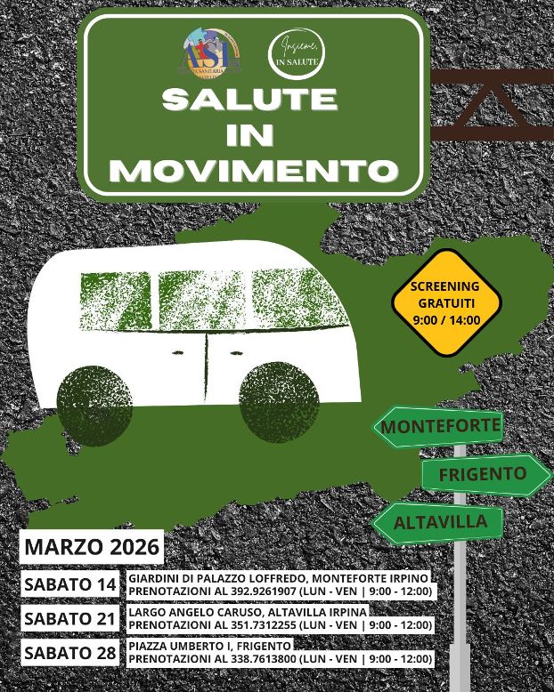 La salute si mette in movimento con i camper della prevenzione dell’Asl Avellino