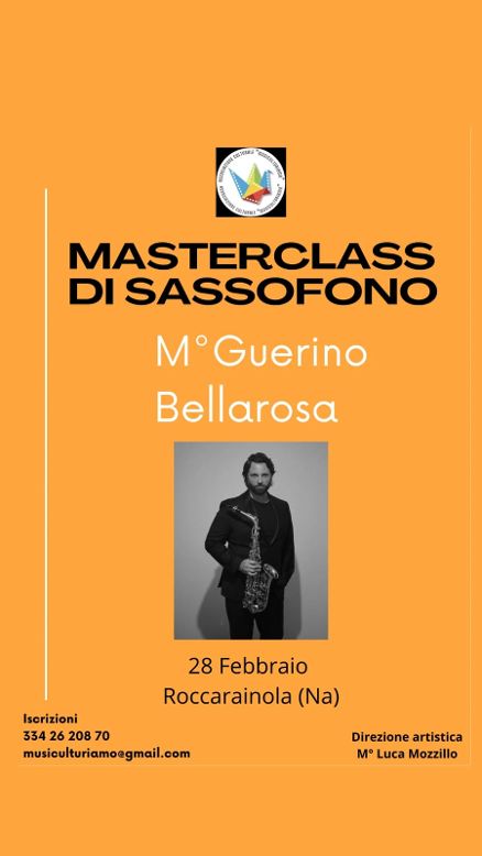 Grande successo a Roccarainola per la Masterclass di Sassofono con il M° Guerino Bellarosa