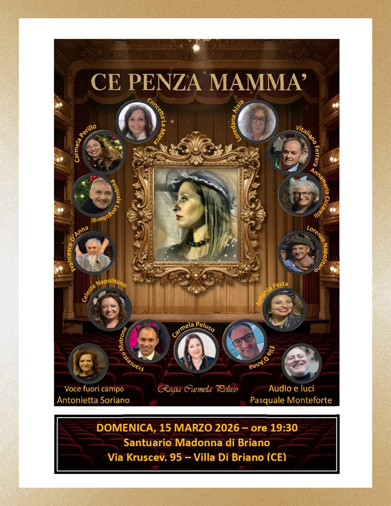 Villa di Briano, successo per la compagnia Zigo Zago di Sperone con “Ce penza mamma’” Villa di Briano, successo per la compagnia Zigo Zago di Sperone con “Ce penza mamma’”