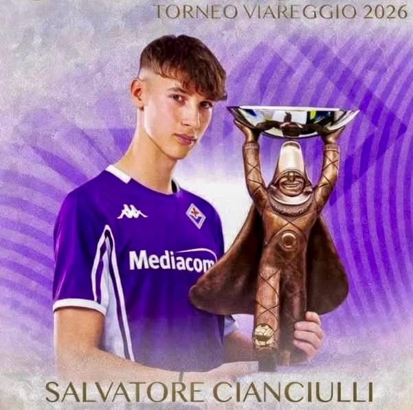 Cianciulli conquista il Viareggio con la Fiorentina: orgoglio della Peluso Academy, fucina di talenti