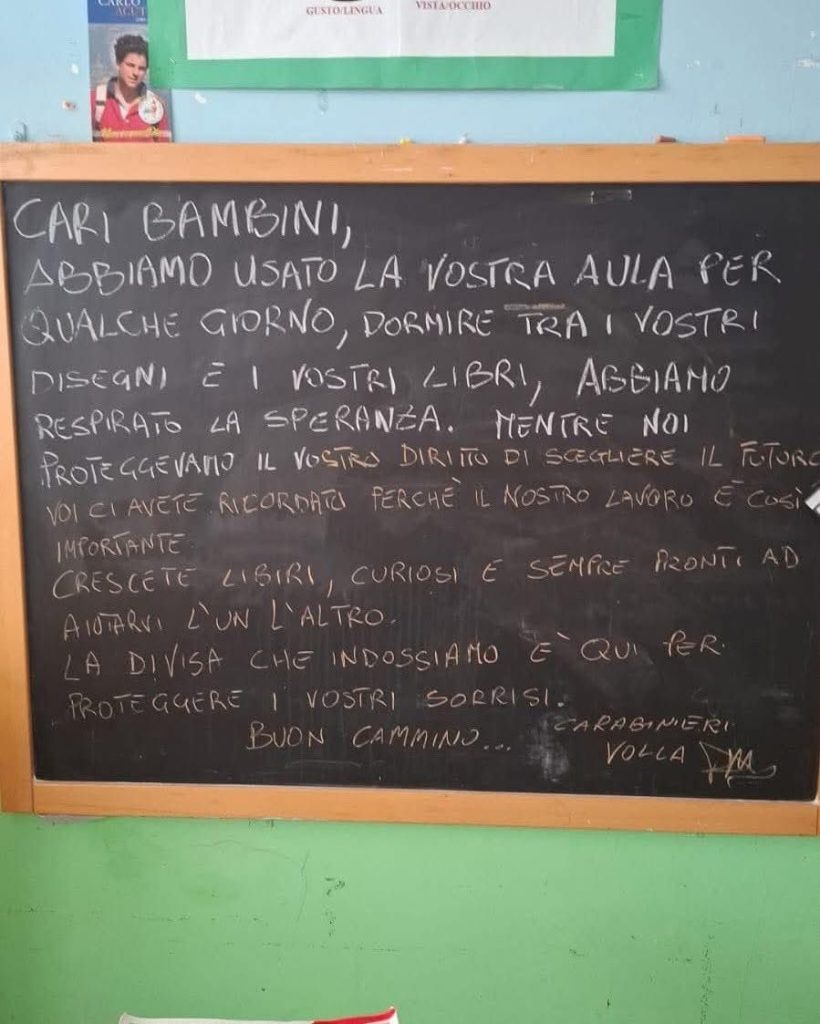 Volla, il messaggio dei Carabinieri ai bambini: “Proteggiamo i vostri sorrisi”