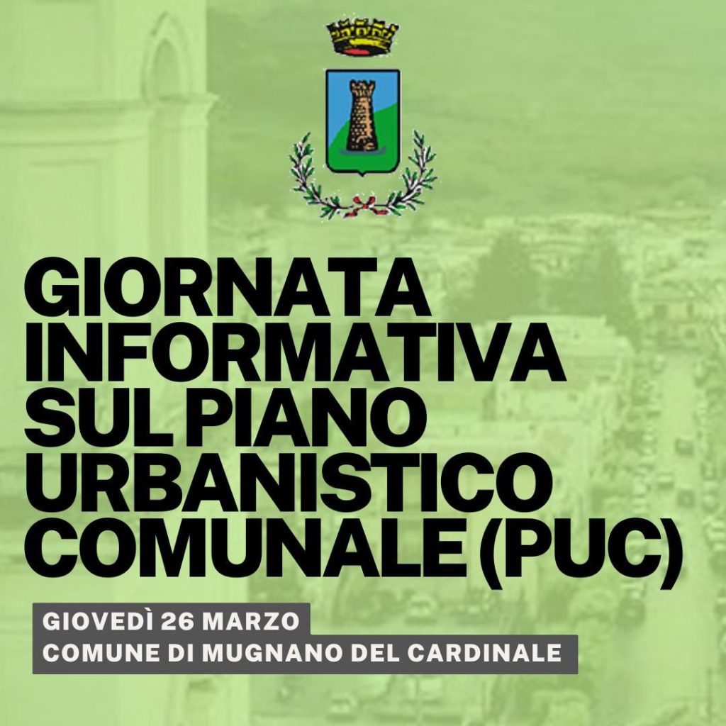 Mugnano del Cardinale, giornata informativa sul PUC: tecnici a disposizione dei cittadini