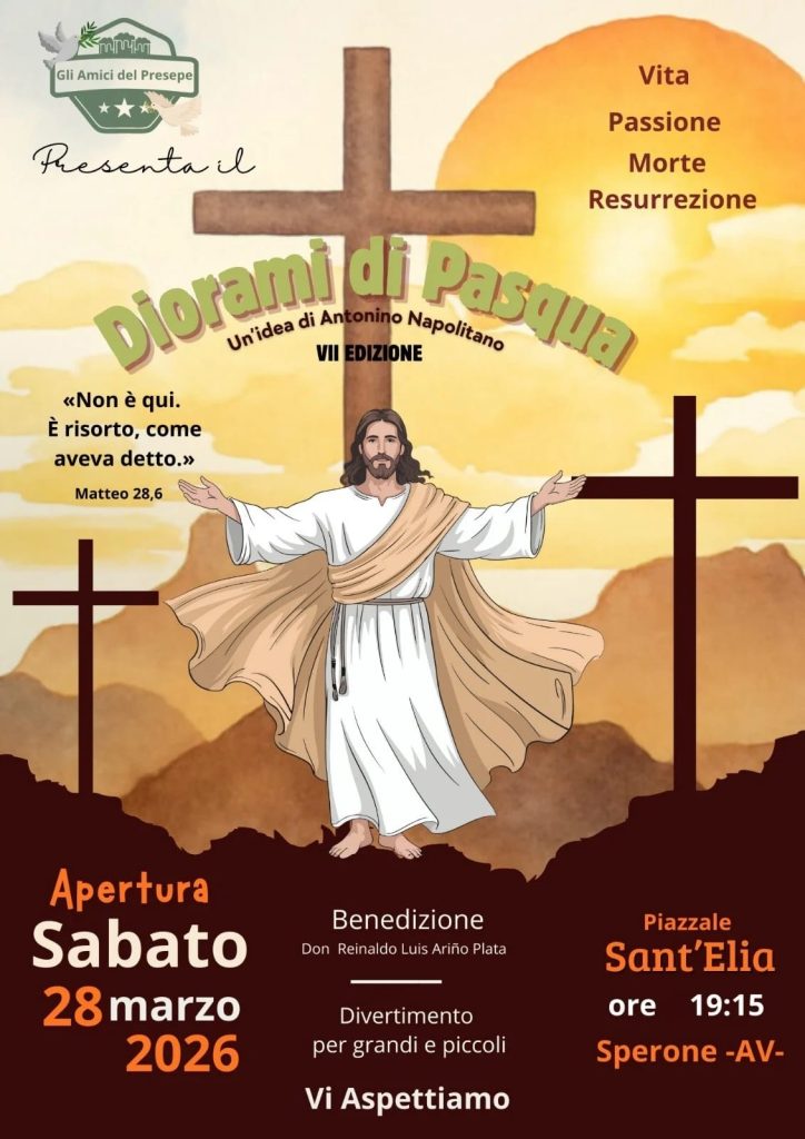 “Diorami di Pasqua”, a Sperone la VII edizione tra fede, arte e tradizione “Diorami di Pasqua”, a Sperone la VII edizione tra fede, arte e tradizione