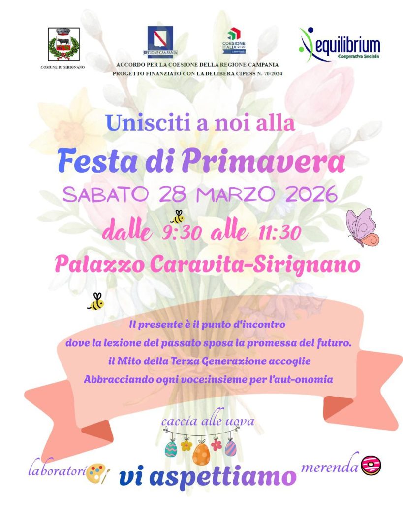 Sirignano, inclusione e solidarietà: successo per il progetto “Il mito della terza generazione”