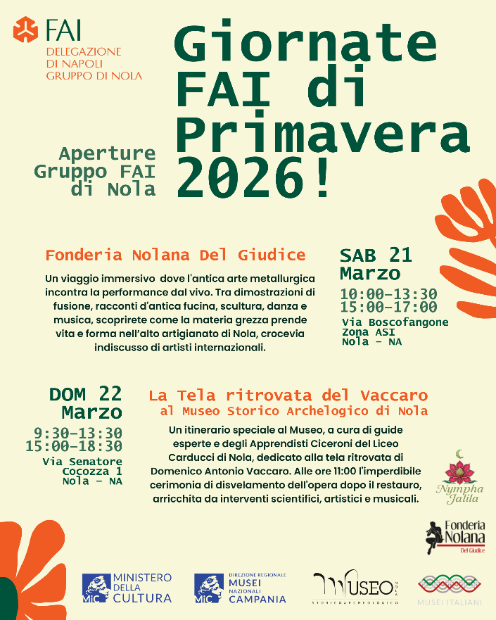 Giornate FAI a Nola: tra larte metallurgica e una tela del Vaccaro.