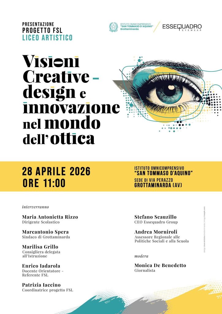 FORMAZIONE SCUOLA LAVORO: A GROTTAMINARDA LASSESSORE MORNIROLI PER IL PROGETTO VISIONI CREATIVE