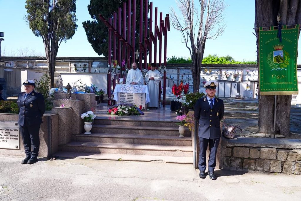 Sant’Anastasia non dimentica Flobert: a 51 anni dalla tragedia il ricordo resta vivo.(foto)