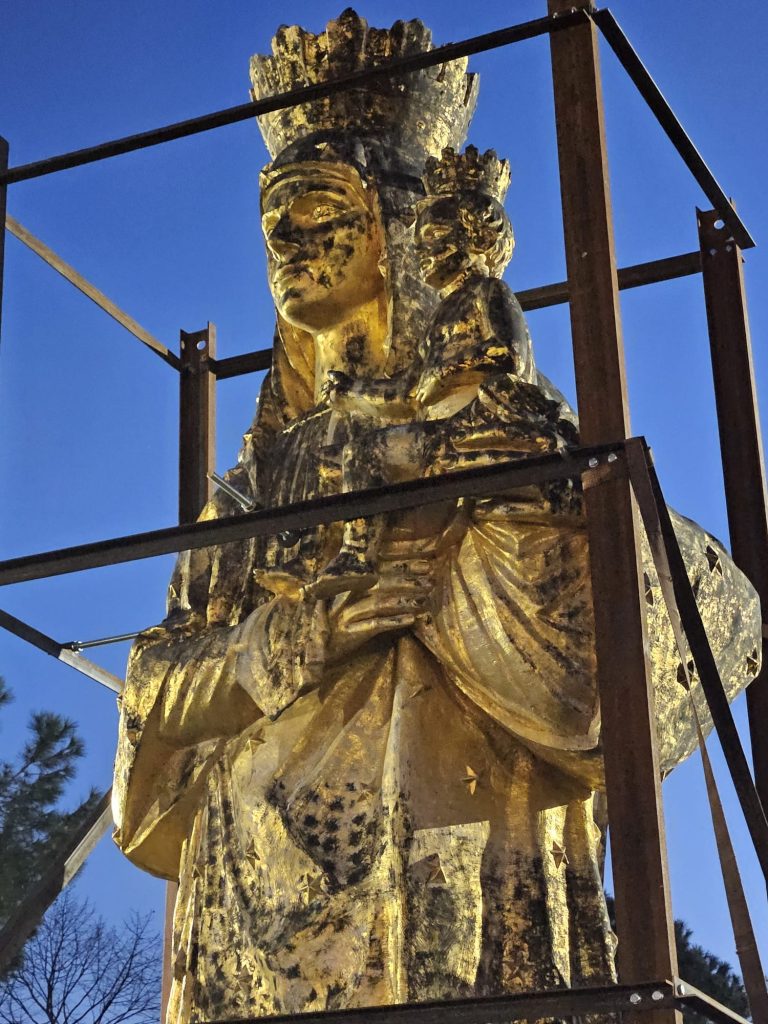 VISCIANO. La Madonna del Carpinello scende dal campanile: al via il restauro dopo oltre quarant’anni