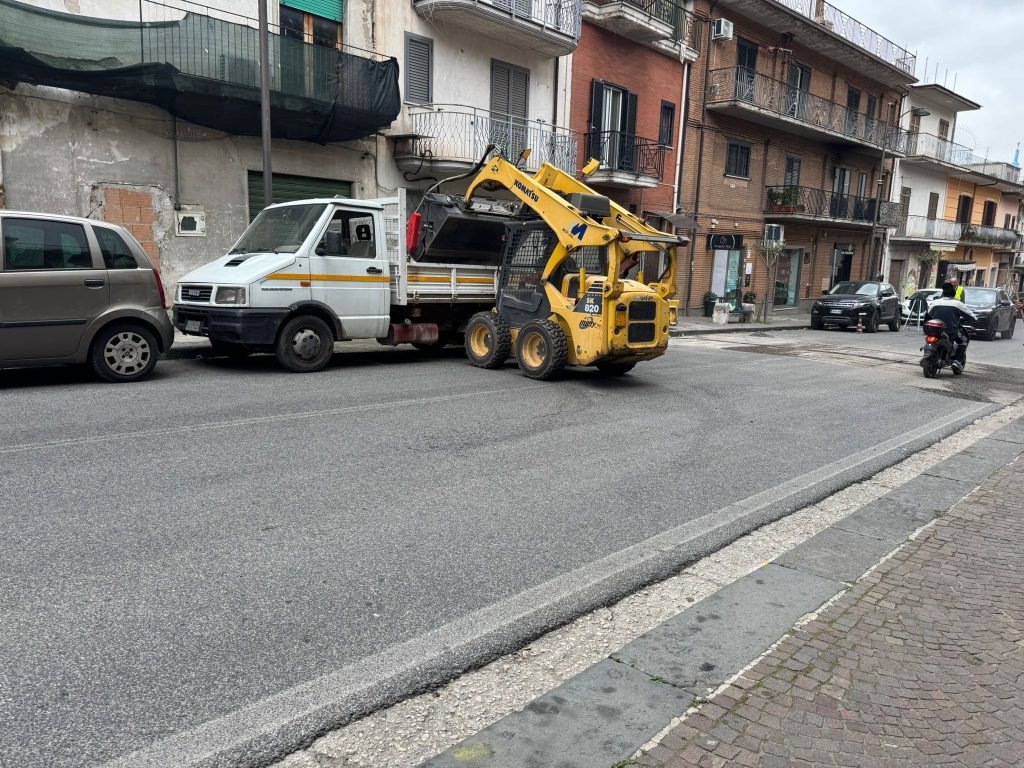 Mugnano del Cardinale, lavori in corso sul manto stradale Mugnano del Cardinale, lavori in corso sul manto stradale