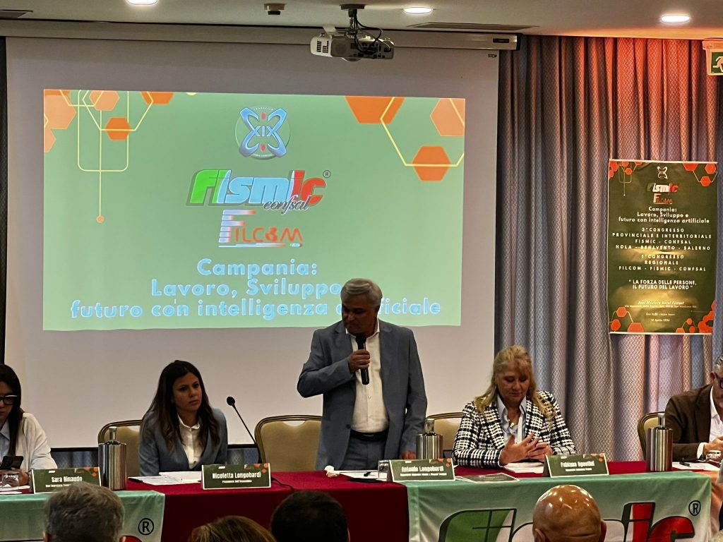 CAMPANIA. Congresso Fismic Confsal, riconfermato segretario generale Antonio Longobardi: focus su lavoro e intelligenza artificiale. VIDEO