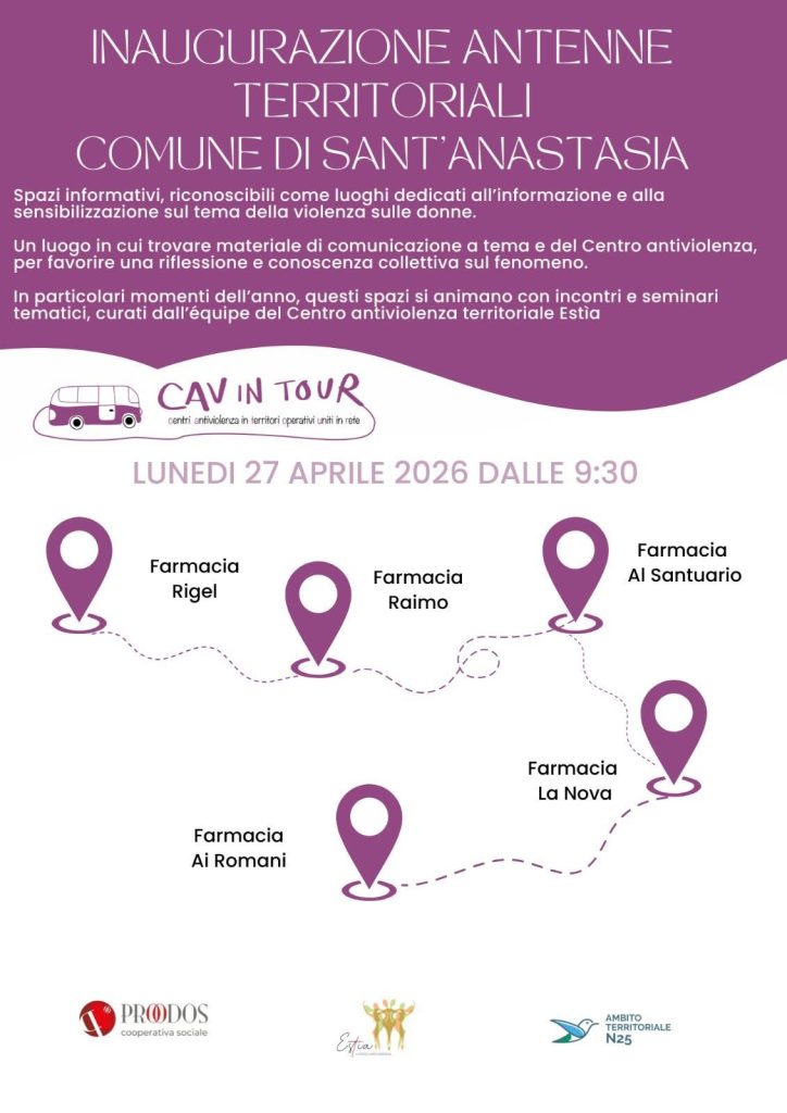 Sant’Anastasia, al via le “antenne territoriali”: nuovi punti di ascolto contro la violenza sulle donne