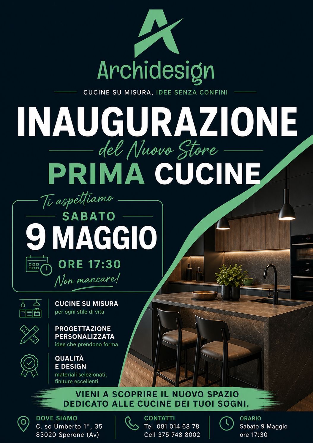 Archidesign inaugura il nuovo store “Prima Cucine” a Sperone Archidesign inaugura il nuovo store “Prima Cucine” a Sperone