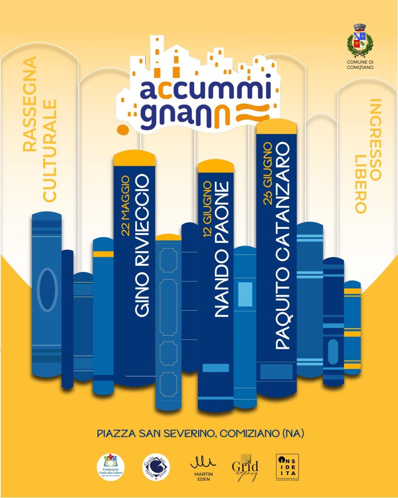 “Accummignann!”, a Comiziano tre serate dedicate alla cultura con Rivieccio, Paone e Catanzaro