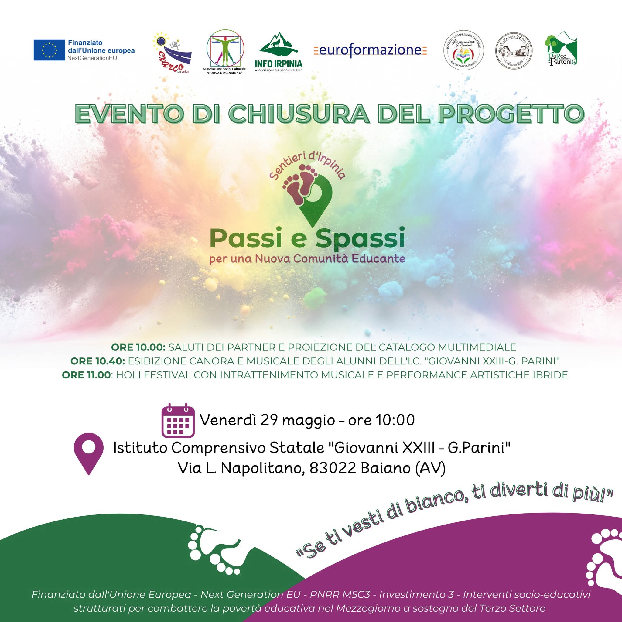 Baiano, si chiude il progetto “Passi e Spassi”: protagonisti 156 studenti tra musica, arte e valorizzazione del territorio Baiano, si chiude il progetto “Passi e Spassi”: protagonisti 156 studenti tra musica, arte e valorizzazione del territorio