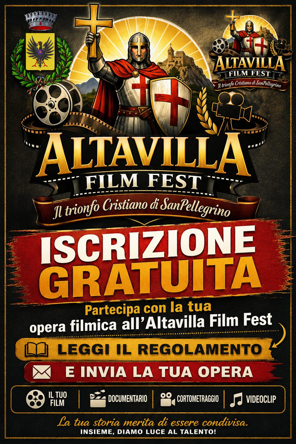 Altavilla Irpina punta sul cinema: nasce l’“Altavilla Film Fest – Il Trionfo Cristiano di San Pellegrino” Altavilla Irpina punta sul cinema: nasce l’“Altavilla Film Fest – Il Trionfo Cristiano di San Pellegrino”