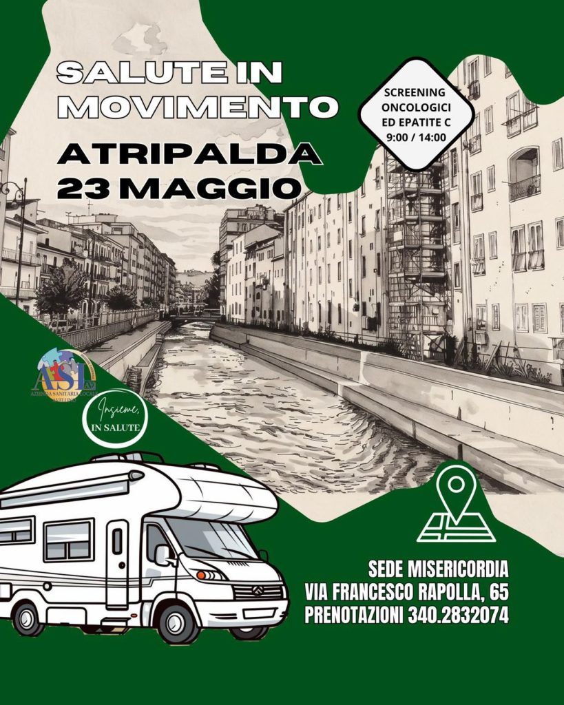 Salute in Movimento. Sabato 23 maggio, nuova tappa ad Atripalda Salute in Movimento. Sabato 23 maggio, nuova tappa ad Atripalda