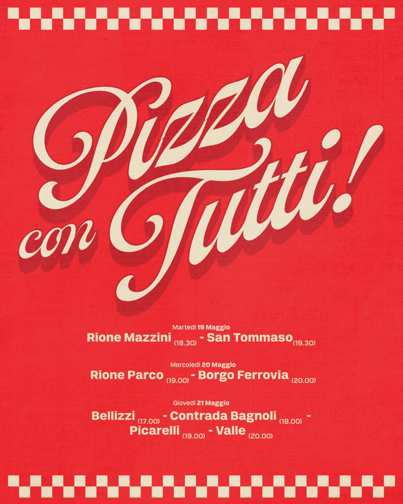 “Pizza con tutti”, Nello Pizza torna nei quartieri: tre giorni e otto tappe ad Avellino