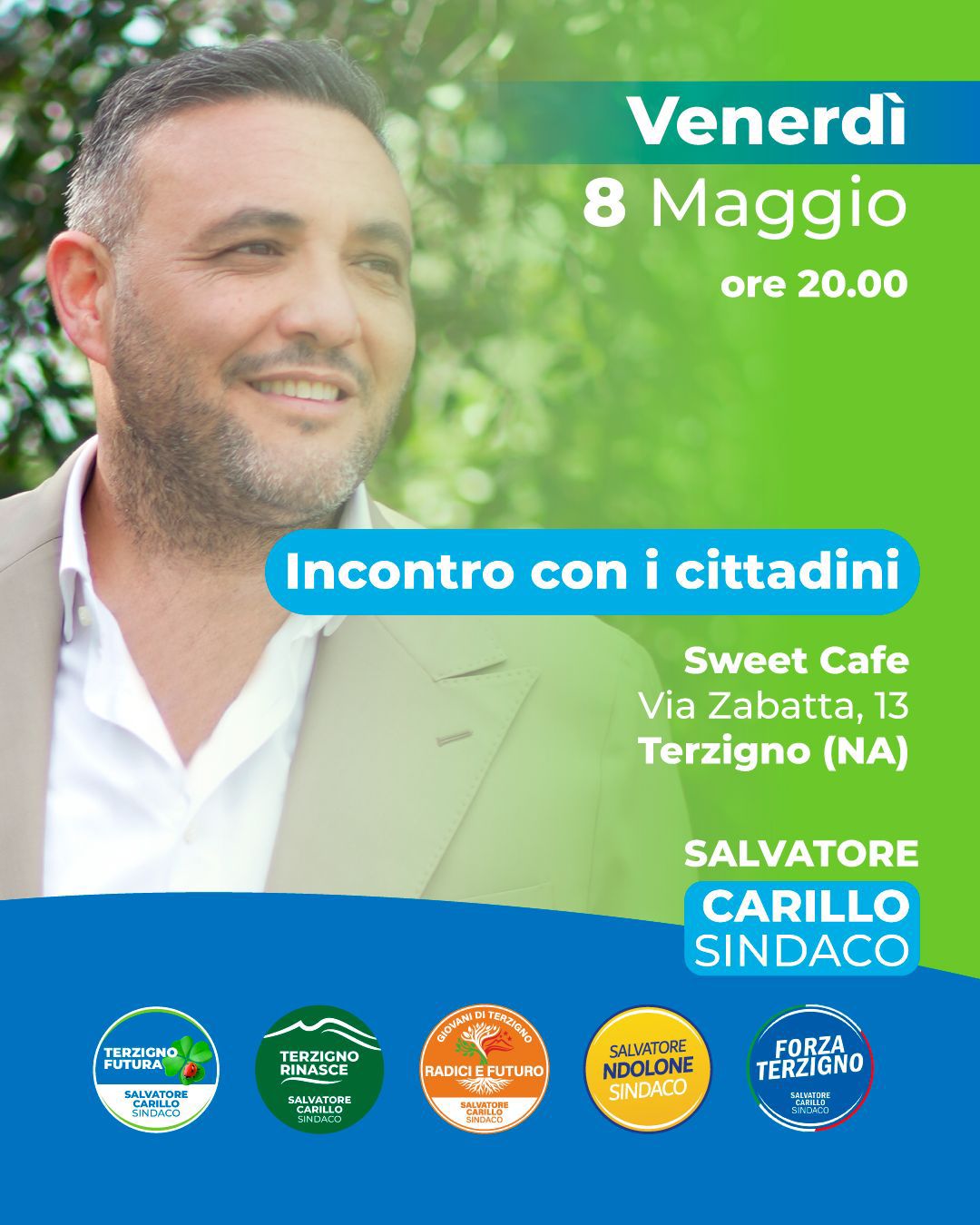 Terzigno, incontro con i cittadini per il candidato sindaco Salvatore Carillo Terzigno, incontro con i cittadini per il candidato sindaco Salvatore Carillo