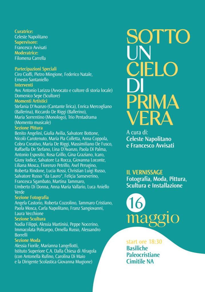 “Sotto un cielo di primavera”: a Cimitile torna la collettiva dedicata all’arte contemporanea “Sotto un cielo di primavera”: a Cimitile torna la collettiva dedicata all’arte contemporanea