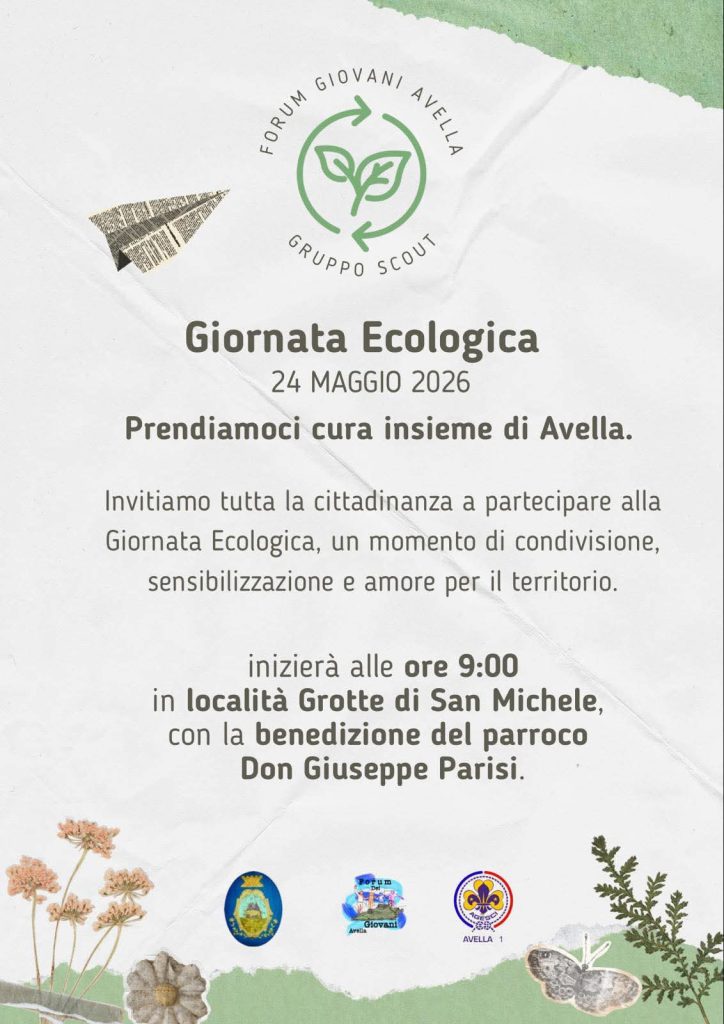 Avella, il 24 maggio torna la “Giornata Ecologica”: cittadini uniti per il territorio Avella, il 24 maggio torna la “Giornata Ecologica”: cittadini uniti per il territorio