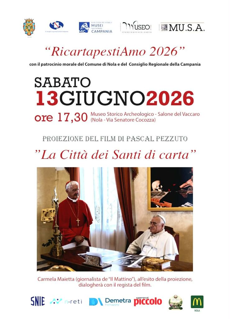 “La Città dei Santi di carta”: a Nola la proiezione del docufilm di Pascal Pezzuto “La Città dei Santi di carta”: a Nola la proiezione del docufilm di Pascal Pezzuto