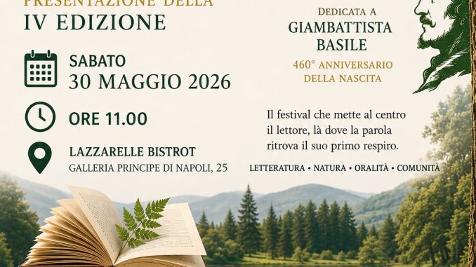 locandina conferenza stampa letture dal bosco Napoli 2026