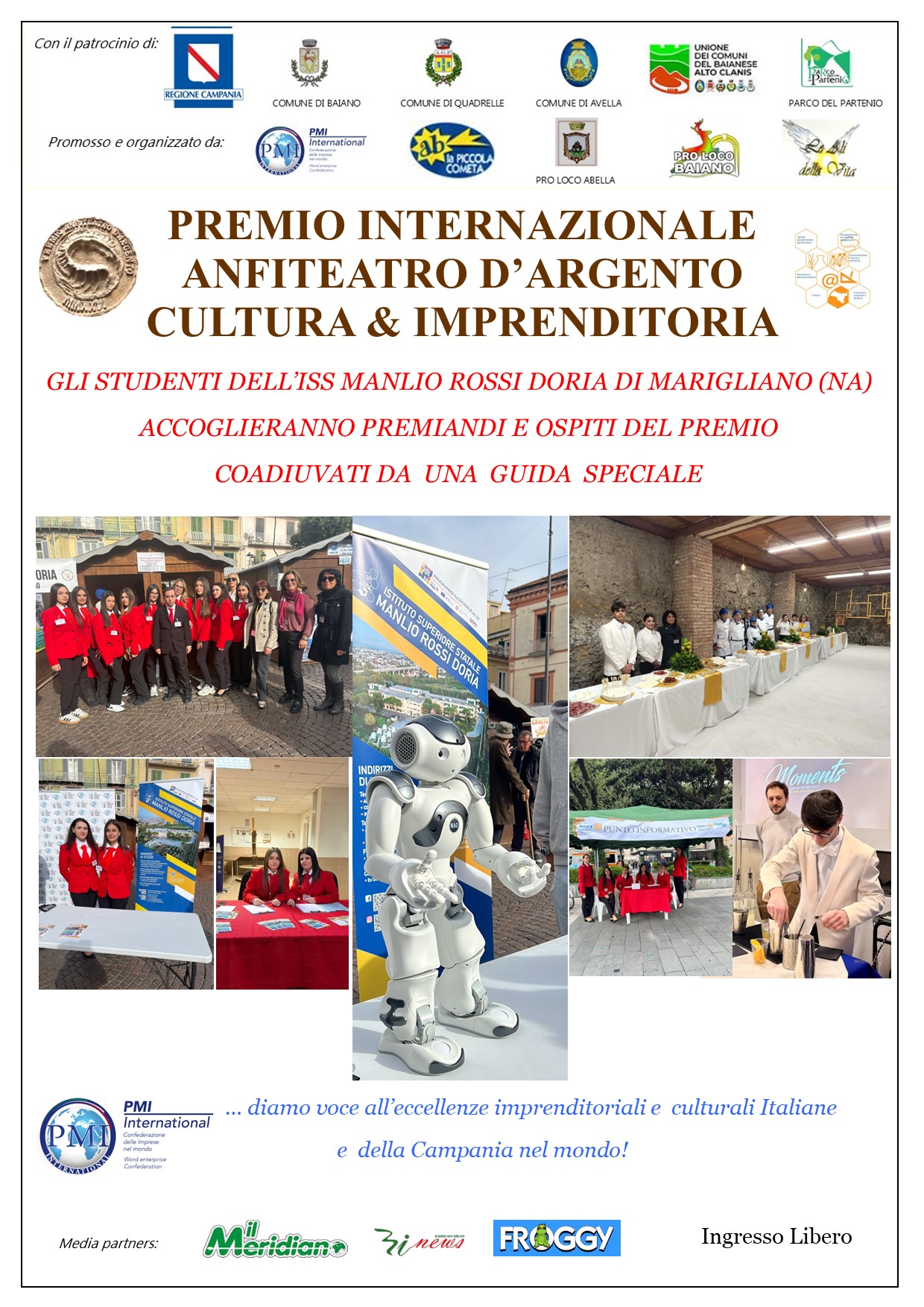 Baiano. Cultura e Imprenditoria, eccellenze in primo piano. Tre giornate di eventi speciali, per l’Anfiteatro d’Argento 2026 Baiano. Cultura e Imprenditoria, eccellenze in primo piano. Tre giornate di eventi speciali, per l’Anfiteatro d’Argento 2026