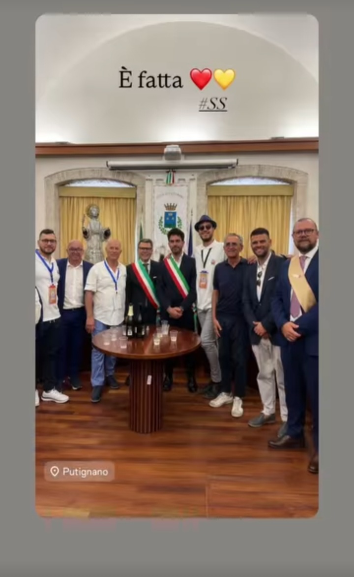Baiano e Putignano, uniti nel segno di Santo Stefano: siglato lo storico gemellaggio Baiano e Putignano, uniti nel segno di Santo Stefano: siglato lo storico gemellaggio