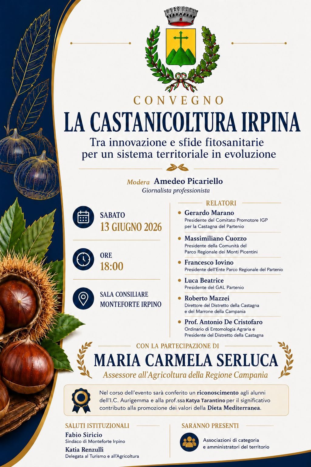 IL FUTURO DELLA CASTANICOLTURA IN IRPINIA: A MONTEFORTE DIBATTITO A PIU’ VOCI. CONCLUDE L’ASSESSORE REGIONALE SERLUCA IL FUTURO DELLA CASTANICOLTURA IN IRPINIA: A MONTEFORTE DIBATTITO A PIU’ VOCI. CONCLUDE L’ASSESSORE REGIONALE SERLUCA