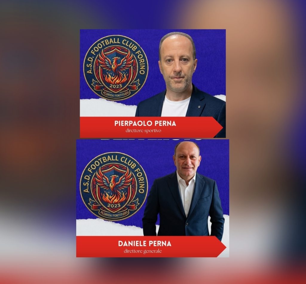 Forino (Av). Basile cambia il volto al Forino Calcio. Nasce il F.C. Forino che militerà in Seconda Categoria. Già ufficializzati Direttore Sportivo e Direttore Generale ricoperti da Perna Pierpaolo e Perna Daniele