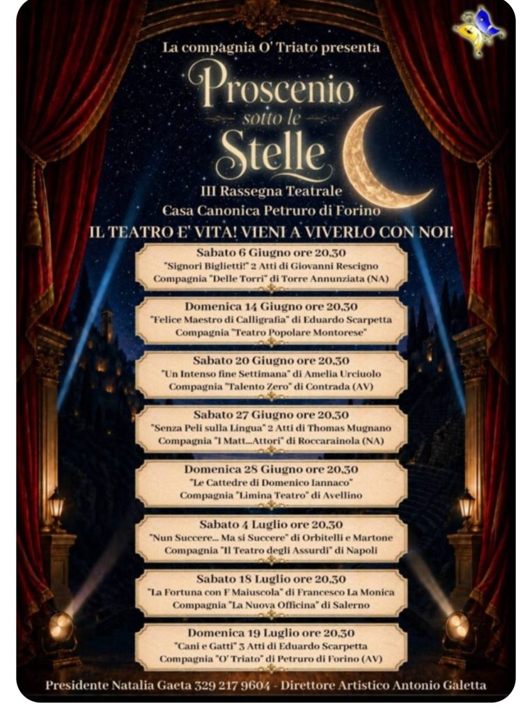 PETRURO DI FORINO (AV) – Proscenio sotto le Stelle, grande successo per la serata inaugurale della III Rassegna Teatrale. PETRURO DI FORINO (AV) – Proscenio sotto le Stelle, grande successo per la serata inaugurale della III Rassegna Teatrale.