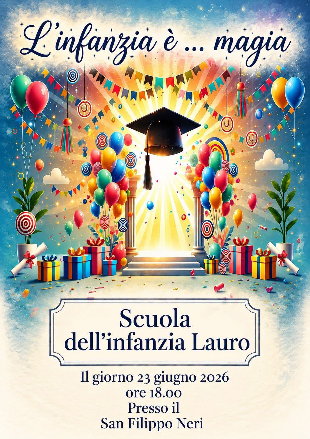 Lauro, la magia dell’infanzia va in scena: il 23 giugno la festa di fine anno della Scuola dell’Infanzia Lauro, la magia dell’infanzia va in scena: il 23 giugno la festa di fine anno della Scuola dell’Infanzia