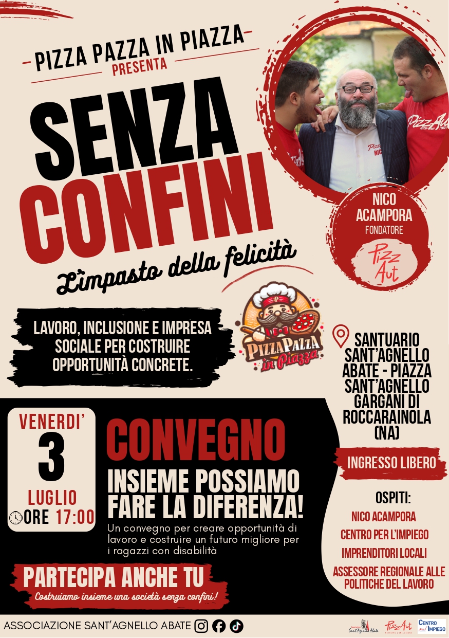 Roccarainola, inclusione e diritti delle persone con disabilità: arriva Nico Acampora, fondatore di PizzAut Roccarainola, inclusione e diritti delle persone con disabilità: arriva Nico Acampora, fondatore di PizzAut