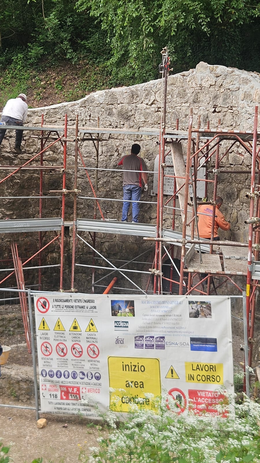 Sperone, quasi ultimati i lavori di mitigazione del rischio idrogeologico: rinascono lantica Fontana e la Cappella dellAssunta. FOTO E VIDEO Sperone, quasi ultimati i lavori di mitigazione del rischio idrogeologico: rinascono lantica Fontana e la Cappella dellAssunta. FOTO E VIDEO