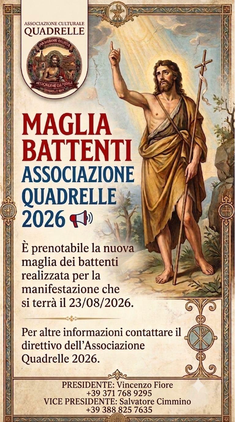 Quadrelle si prepara per la festa patronale. Quadrelle si prepara per la festa patronale.