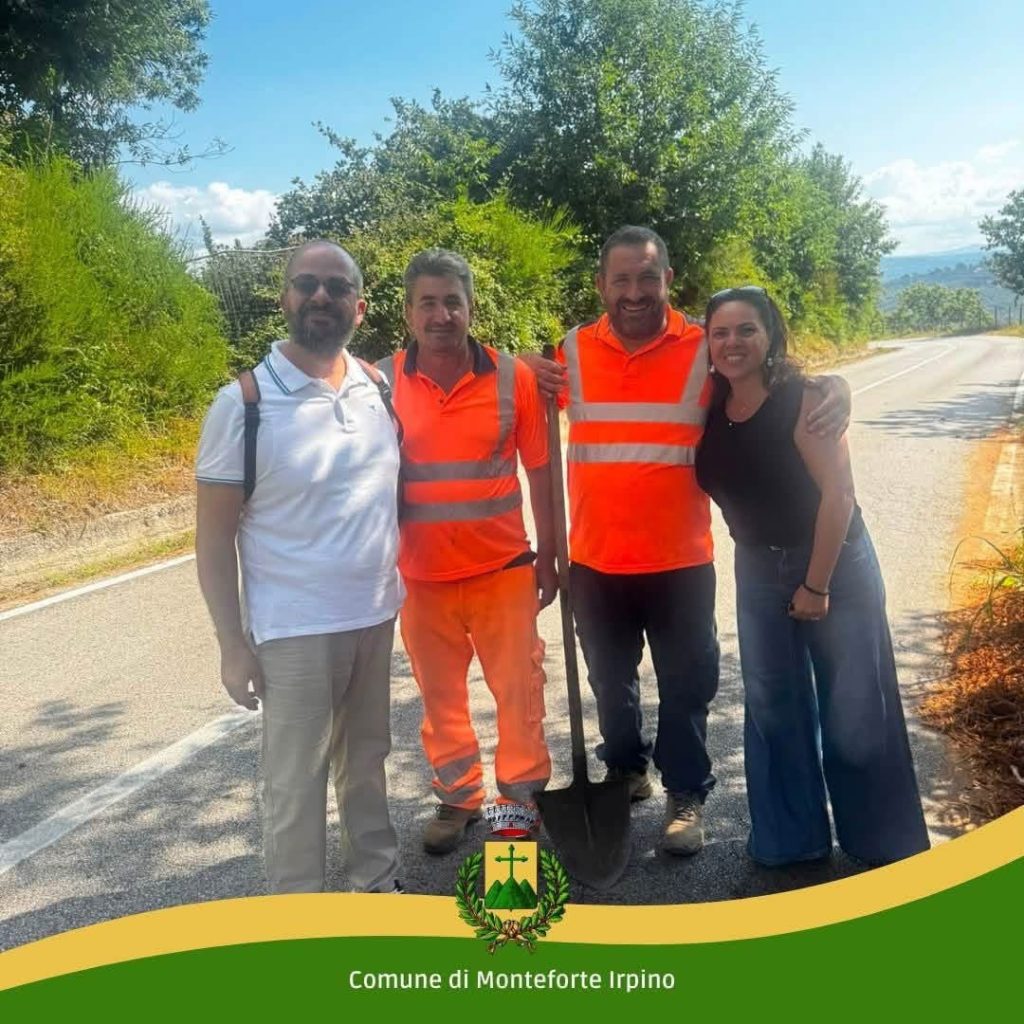 Monteforte Irpino, pulizia di via Breccelle: intervento congiunto tra Comune e Provincia