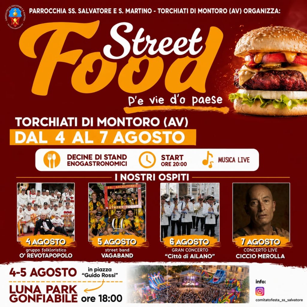 Torna lo Street Food di Torchiati: quattro giorni tra sapori, musica e spettacoli