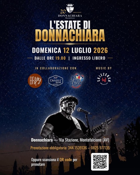 Montefalcione (AV) «LEstate di Donnachiara»: gli appuntamenti estivi in cantina Montefalcione (AV) «LEstate di Donnachiara»: gli appuntamenti estivi in cantina