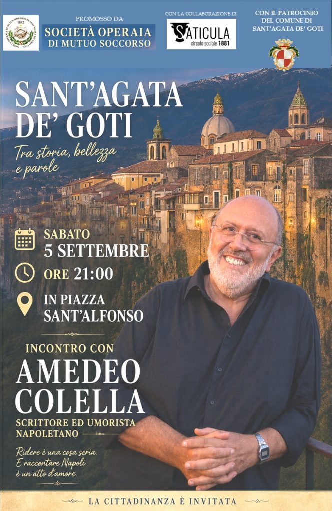 SantAgata de Goti, la Società Operaia di Mutuo Soccorso porta in piazza Amedeo Colella. SantAgata de Goti, la Società Operaia di Mutuo Soccorso porta in piazza Amedeo Colella.