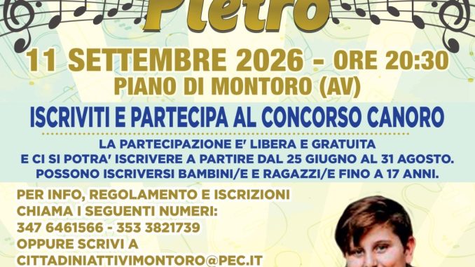 Cantiamo per Pietro 2026