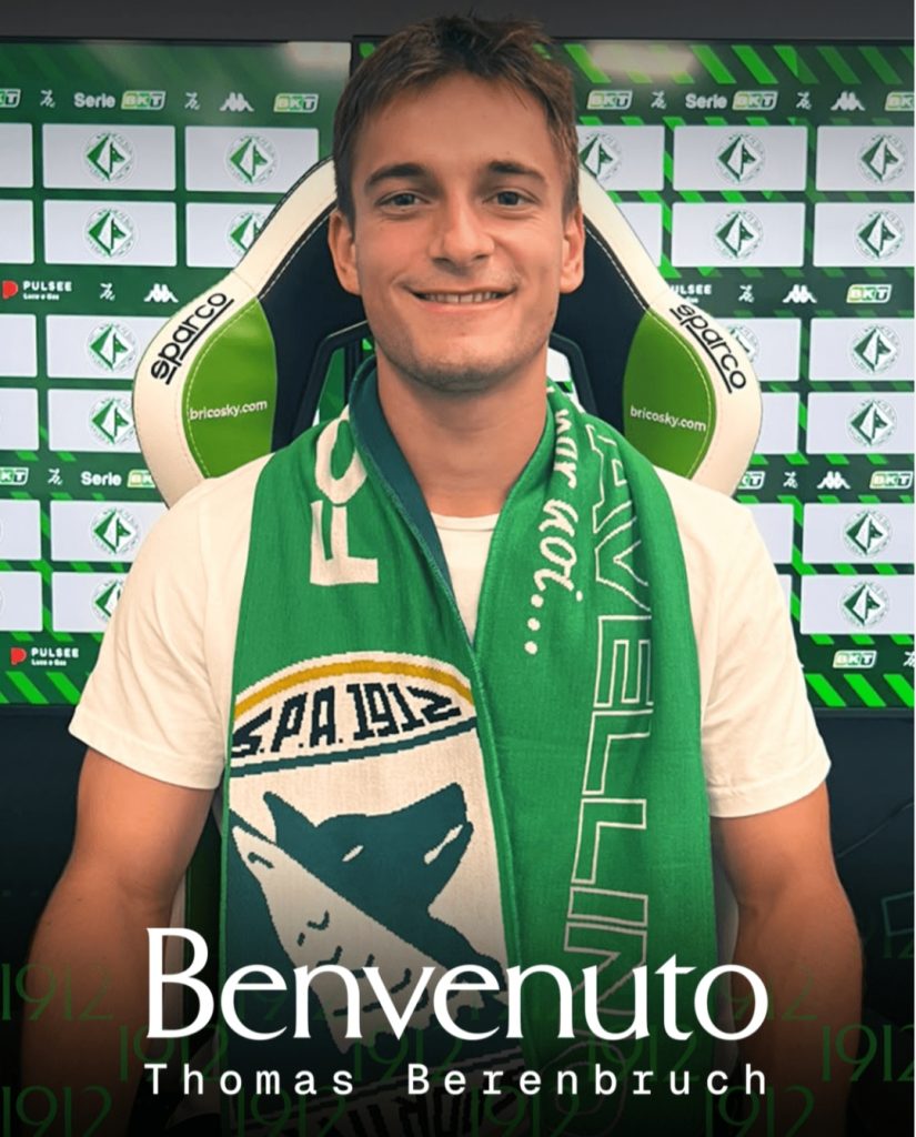 U.S. Avellino. Thomas Berenbruch approda in Irpinia U.S. Avellino. Thomas Berenbruch approda in Irpinia
