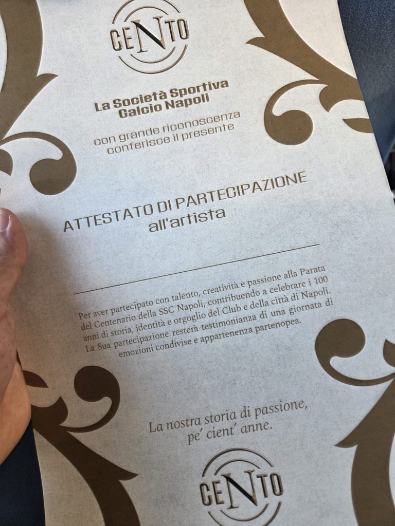 Il Baianese applaude il giovane tenore Matthew Lamberti: protagonista alla Parata del Centenario della SSC Napoli